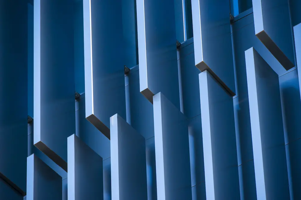 Fondo azul que representa la Administración de propiedades